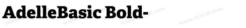 AdelleBasic Bold字体转换